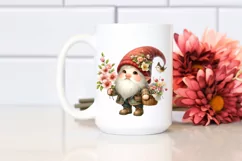 Gnome Flower Basket Cherry Blossom | Clipart Product Image 2