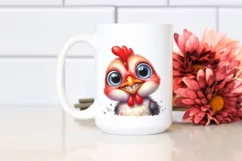 Funny Baby Rooster Portrait Clipart Product Image 2