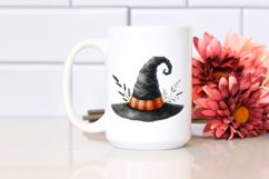 Simple Halloween Hat Watercolor Clipart Product Image 2