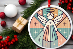 Round Christmass Ornament PNG Product Image 2