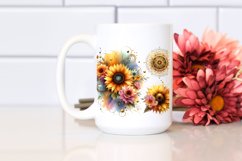 Vibrant Watercolor with Sunflower Gold Insertions | Product Image 2
