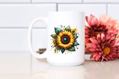 Vibrant Watercolor with Sunflower Gold Insertions | Product Image 2