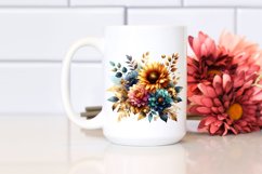 Vibrant Watercolor Sunflower | Clipart Product Image 2