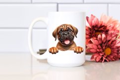 Cute Funny Mastiff Watercolor | Clipart Product Image 2