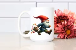 Watercolor Running Gnome | Sublimation | Clipart Product Image 2
