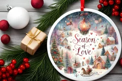 Pastel Winter Scene with Season of Love Product Image 2
