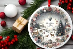 Pastel Winter Scene with Season of Love Product Image 2