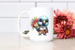 Funny Cute Owl Holding Pizza Slice Clipart Product Image 688