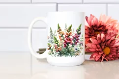 Watercolor Filled Large Snapdragon | Clipart Product Image 2
