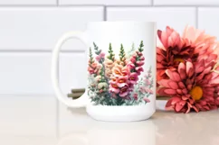 Watercolor Filled Large Snapdragon | Clipart Product Image 2
