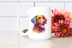 Colorful Chesapeake Bay Retriever | Sublimation | PNG Product Image 2