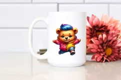 Proud Baby Bear with Raincoat PNG Product Image 2