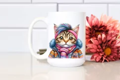 Goofy Baby Cat for Winter PNG Product Image 2