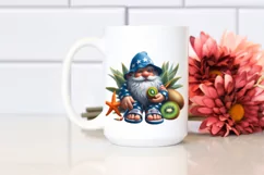 Detailed Digital Gnome with Kiwi | Sublimation | Clipart Product Image 2