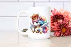 Baby Unicorn King's Crown PNG Product Image 2