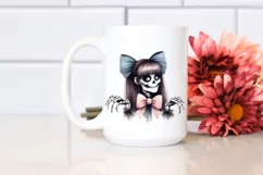 Creepy Bow Watercolor PNG Product Image 2