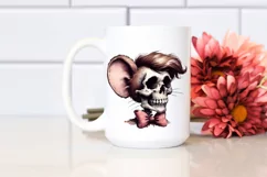 Skull Hair Bow Jerry the Mouse PNG Product Image 2
