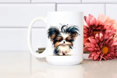 Cute Papillon with Crazy Haircut PNG Product Image 2