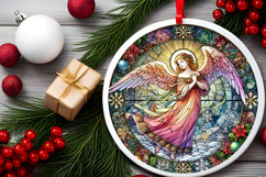 Round Christmass Ornament PNG Product Image 2