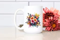Abstract Bouquet with Gold Foil and Azalea Splash Product Image 2