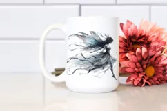 Washed Watercolor Gothic Fairy PNG Product Image 2
