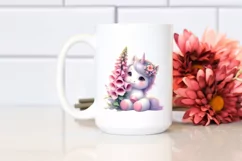 Baby Unicorn Foxglove Clipart Product Image 2