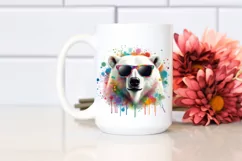 Quirky Colorful Artistic Polar Bear Clipart Product Image 2