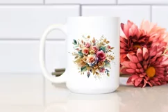 Colorful Bouquet with Roses Clipart Product Image 2