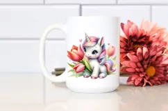 Baby Unicorn Tulip Clipart Product Image 2