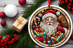 Round Christmass Ornament PNG Product Image 2