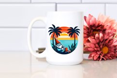Retro Tropical Gnome Sunset | Sublimation | Clipart Product Image 2