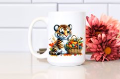 Colorful Baby Tiger with Autumn Vegetables | Sublimation | Product Image 2