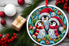 Round Christmass Ornament PNG Product Image 2