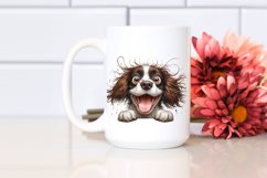 Cute Crazy Watercolor English Springer Spaniel Clipart Product Image 2