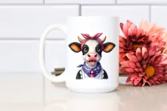 Cow Smiling Cow Portrait | Sublimation | Clipart Product Image 2