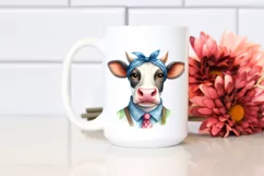 Cow Smiling Cow Portrait | Sublimation | Clipart Product Image 2