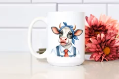 Cow Smiling Cow Portrait | Sublimation | Clipart Product Image 2