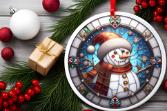 Round Christmass Ornament PNG Product Image 2