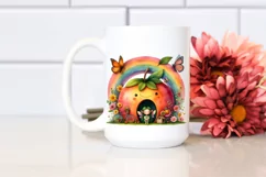 Colorful Fairy House with Large Fruit | Clipart Product Image 2