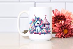 Colorful Baby Unicorn with Big Top PNG Product Image 2