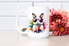 Quirky Drink Bunny Sunglasses | Sublimation | Clipart Product Image 2