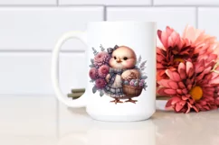 Detailed Gothic Baby Chicken Clipart Product Image 2