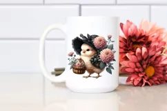 Watercolor Gothic Baby Chicken Chrysanthemum | Sublimation | Product Image 2