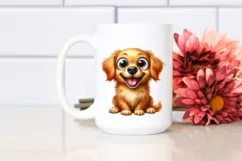 Watercolor Golden Retriever | Sublimation | Clipart Product Image 2