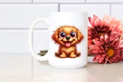 Watercolor Golden Retriever | Sublimation | Clipart Product Image 2