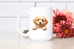 Enthusiastic Baby Golden Retriever Clipart Product Image 2