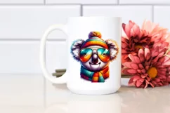 Colorful Koala with Sunglasses PNG Product Image 2