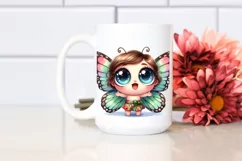 Cute Baby Butterfly with Big Eyes | Clipart Product Image 2