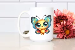 Cute Baby Butterfly with Big Eyes | Clipart Product Image 2