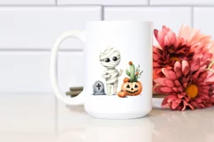 Simple Funny Haloween Clipart with Mummy PNG Product Image 2